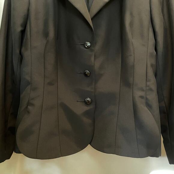 Neiman Marcus Designer Evening Jacket Blazer | Black Tailored, Womens 10, $795 - Picture 9 of 11